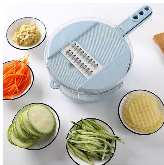 8 In 1 Mandoline Slicer Vegetable Slicer Potato Peeler Carrot Onion Grater With Strainer Vegetable Cutter Kitchen Accessories - The Grace