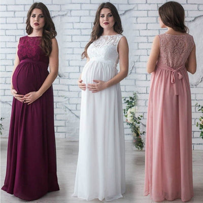 Lace Sleeveless Maternity Dress - The Grace