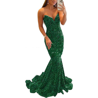 Sequin Evening Dresses For Women Formal Long Prom Party Gowns - The Grace