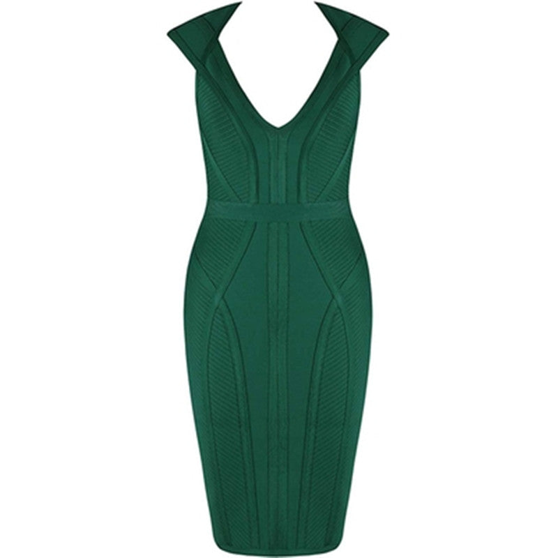 Bandage Dress Women Sexy Green Bodycon Evening dresses - The Grace