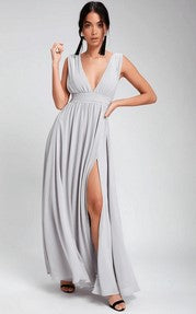 Women's Fashion Deep V Sleeveless Long Dress - The Grace