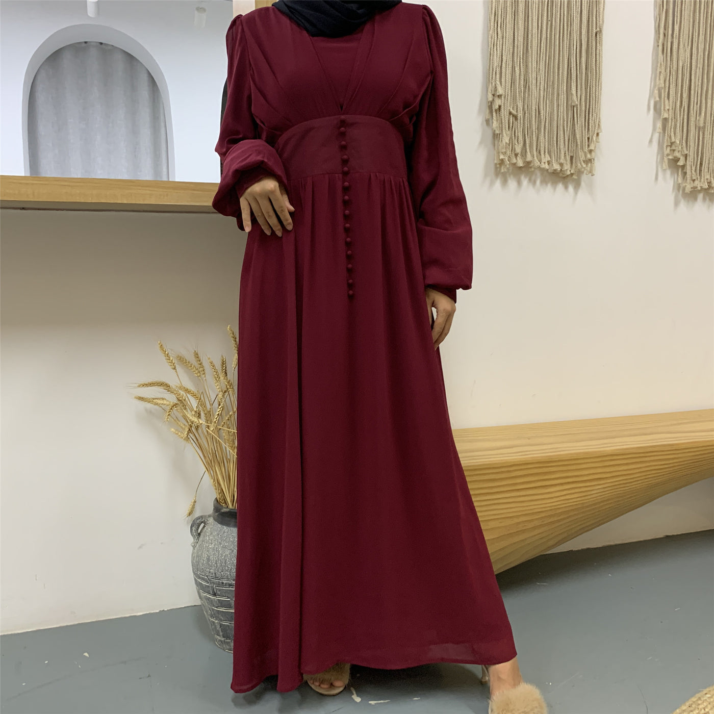 High-density Double Chiffon Fashion Simple And Elegant Dress - The Grace