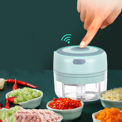 Mini Electric Garlic Chopper USB Charging Ginger Masher Machine Sturdy Durable Chili Vegetable Crusher Kitchen Tool - The Grace