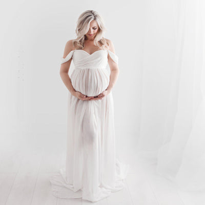 Maternity Long Skirt Dress - The Grace