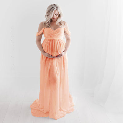 Maternity Long Skirt Dress - The Grace