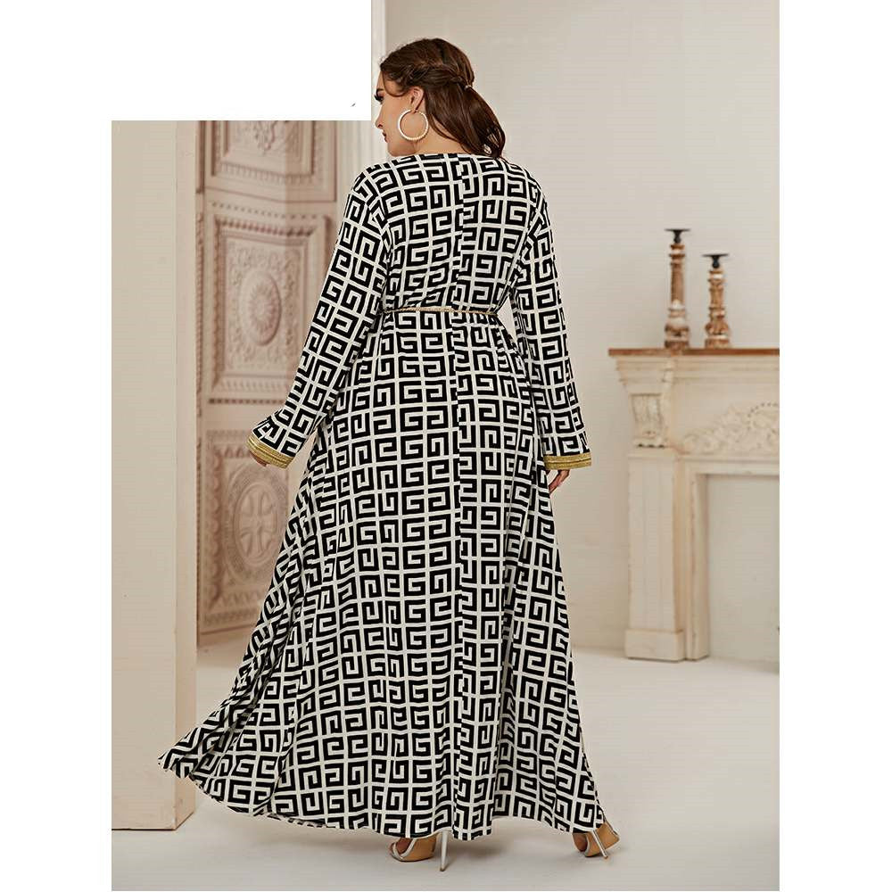 Longue Printers Femmes Days Robes Grande Grand Dress - The Grace