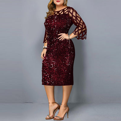 Party Dresses Sequin Plus Size Women's Sexy Night Club Dress - The Grace