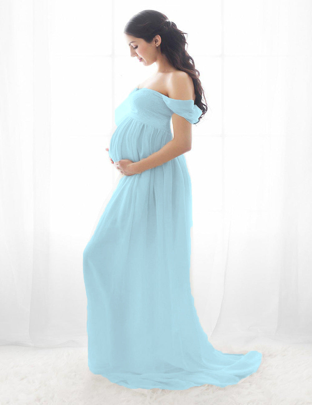 Maternity Long Skirt Dress - The Grace