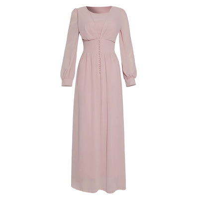 Muslim Women's Clothing Long Sleeve Chiffon Dress - The Grace