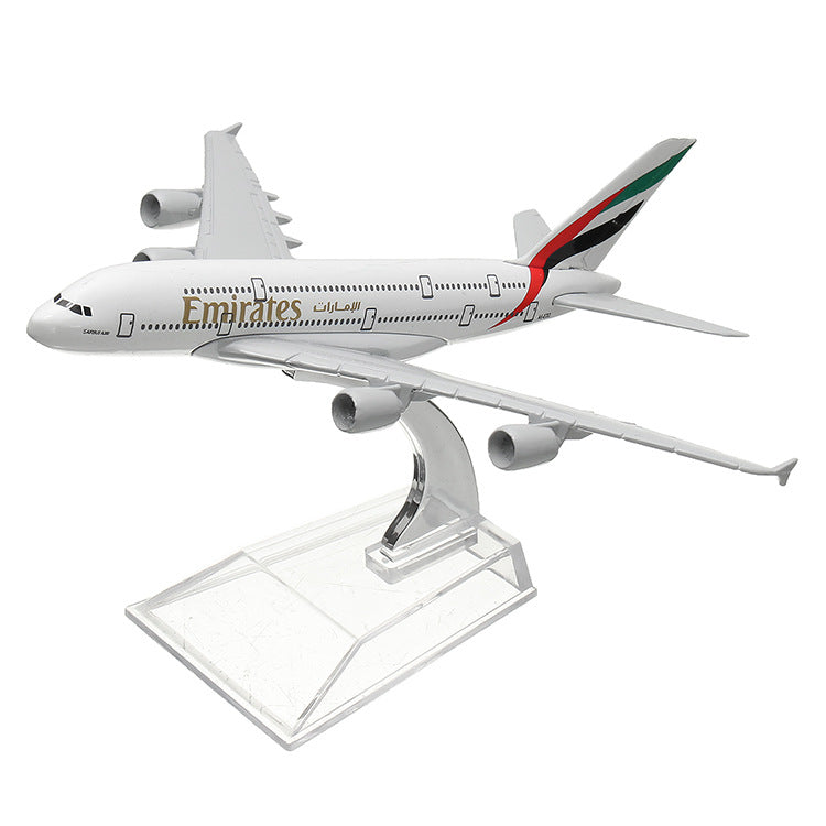 Civil Aviation Aircraft Model Alloy International Airbus Model Simulation Office Aircraft Model Decoration - The Grace