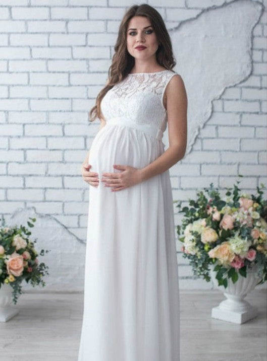 Lace Sleeveless Maternity Dress - The Grace