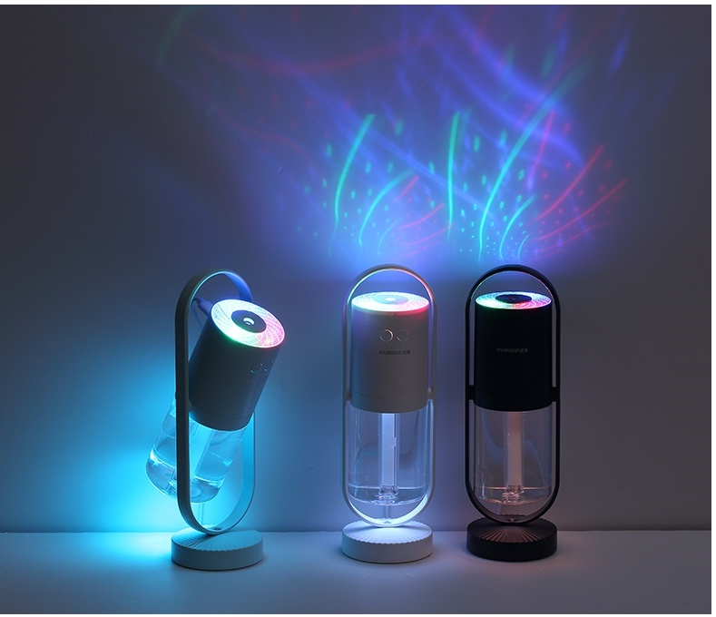 Magic Shadow USB Air Humidifier For Home With Projection Night Lights Ultrasonic Car Mist Maker Mini Office Air Purifier - The Grace