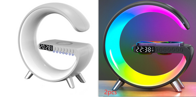 2023 New Intelligent LED Lamp Bluetooth Speake Wireless Charger Atmosphere Lamp App Control For Bedroom Home Decor - The Grace