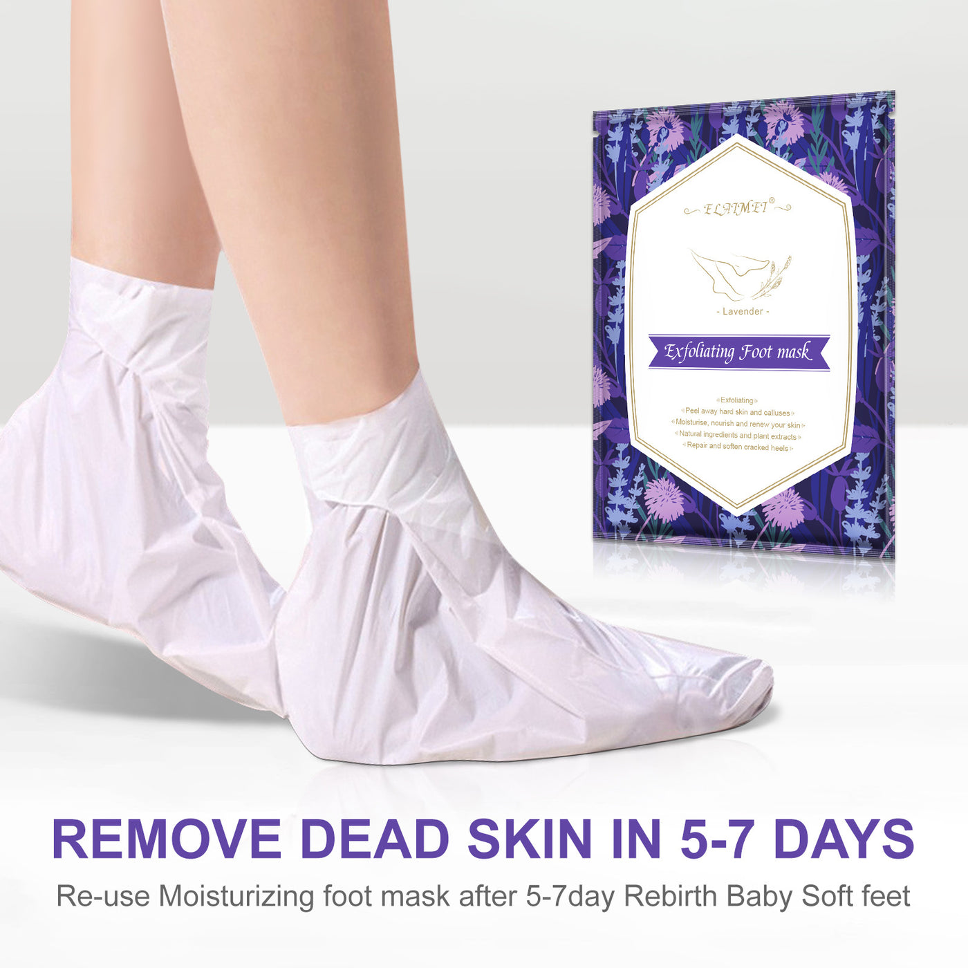 Exfoliating Foot Mask Feet Cream For Dead Skin Removal Foot Care Tool Removing Dead Skin Foot Peeling Whitening Foot - The Grace