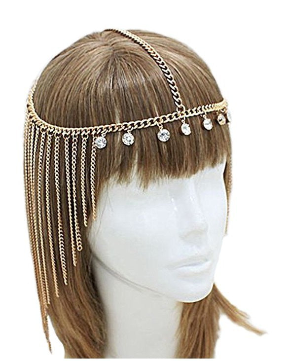 Hair Accessories Female Hair With Long Tassel Head Chain - The Grace