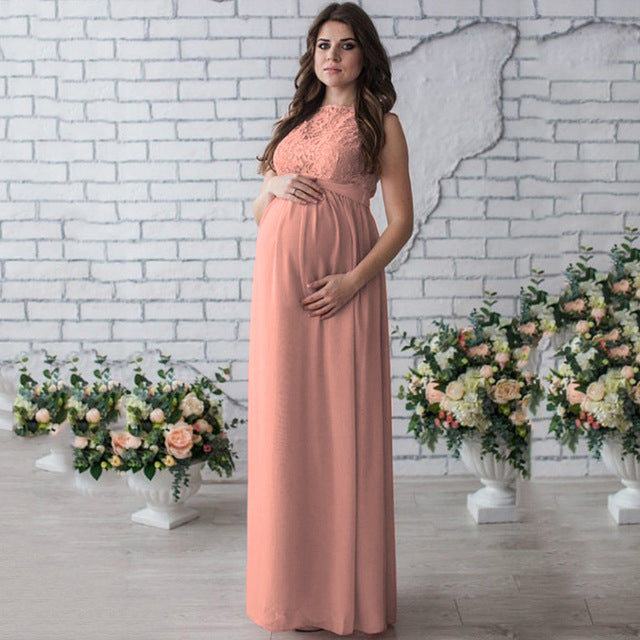 Lace Sleeveless Maternity Dress - The Grace