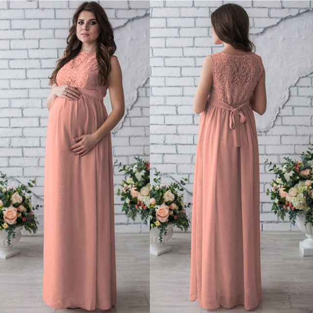 Lace Sleeveless Maternity Dress - The Grace