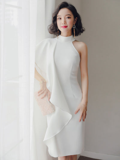 Party party white short evening dress - The Grace