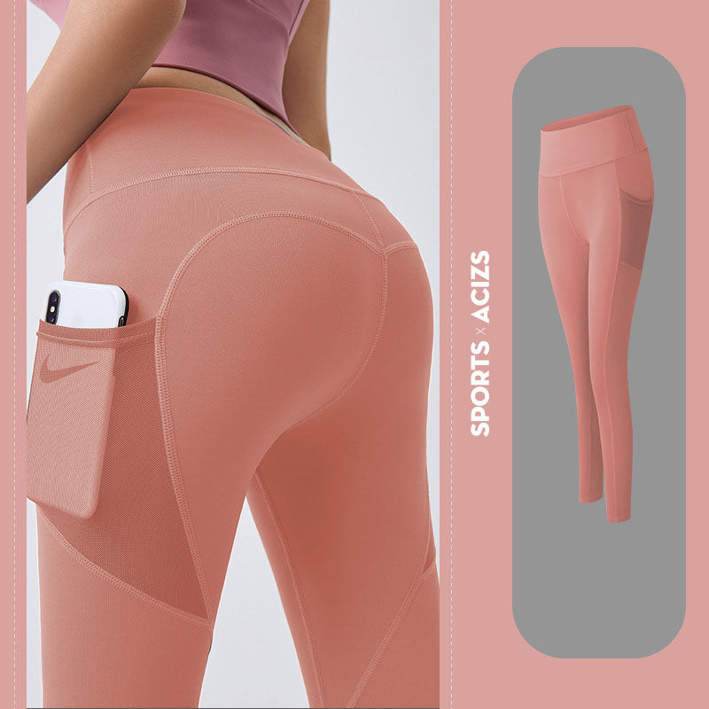 Yoga Pants Women With Pocket Leggings Sport Girl Gym Leggings Women Tummy Control Jogging Tights Female Fitness Pants - The Grace