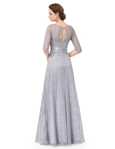 Pretty Long Lace Formal Evening Dresses