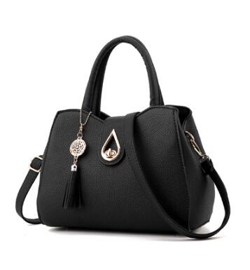 Women Handbag Bag Ladies Tassel High Quality PU Leather Totes Bags Brief Women Shoulder Bag Ladies Bags - The Grace