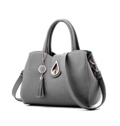 Women Handbag Bag Ladies Tassel High Quality PU Leather Totes Bags Brief Women Shoulder Bag Ladies Bags - The Grace