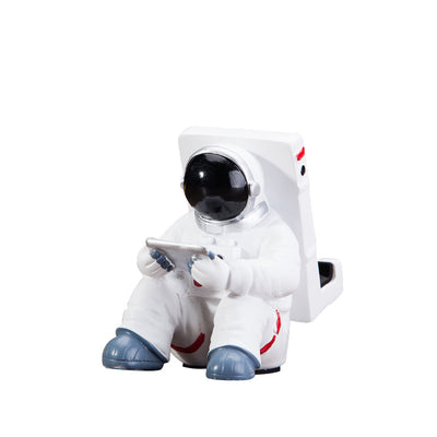 Simple Astronaut Mobile Phone Stand Student Desktop Holder Cute Spaceman Cell Phone Holder Creative Gift Small Desk Decoration - The Grace