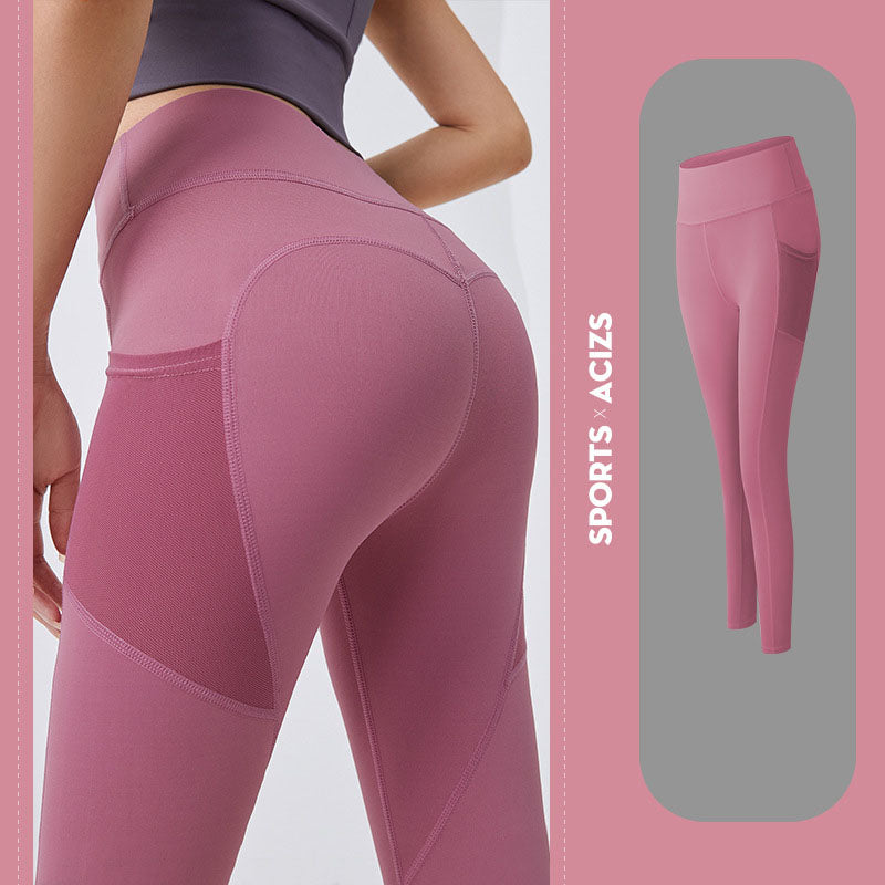 Yoga Pants Women With Pocket Leggings Sport Girl Gym Leggings Women Tummy Control Jogging Tights Female Fitness Pants - The Grace