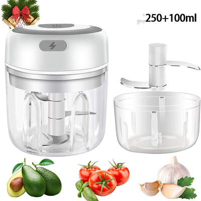 Mini Electric Garlic Chopper USB Charging Ginger Masher Machine Sturdy Durable Chili Vegetable Crusher Kitchen Tool - The Grace