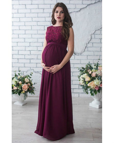 Lace Sleeveless Maternity Dress - The Grace