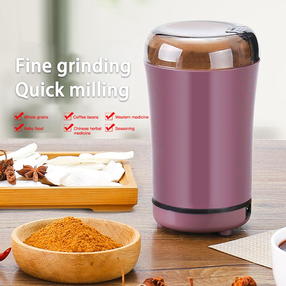 Portable Electric Coffee Bean Grinder Mill Kitchen Tool Herbs Salt Pepper Spices Nuts Grains Mini Medicine Flour Powder Crusher - The Grace