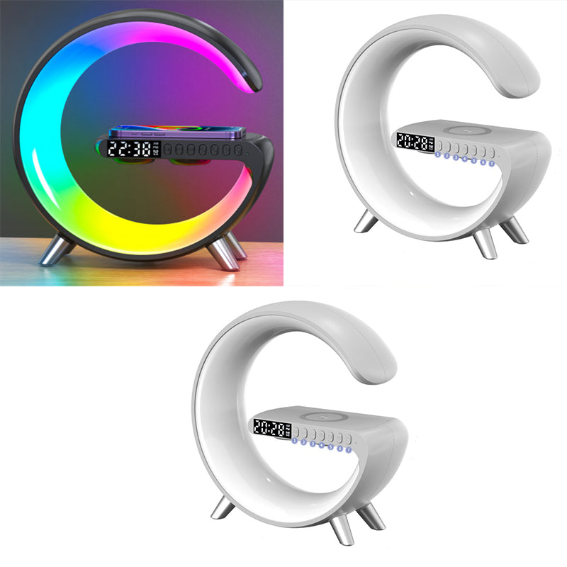 2023 New Intelligent LED Lamp Bluetooth Speake Wireless Charger Atmosphere Lamp App Control For Bedroom Home Decor - The Grace