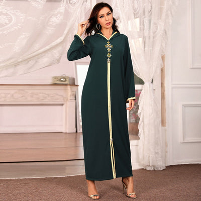 Caftan Marocain Abaya Dubai Turkey Islam Kaftan Muslim Hijab Dress African Dresses For Women Robe Arabe Musulman Djellaba Femme - The Grace