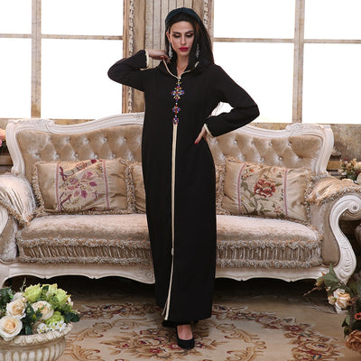 Caftan Marocain Abaya Dubai Turkey Islam Kaftan Muslim Hijab Dress African Dresses For Women Robe Arabe Musulman Djellaba Femme - The Grace