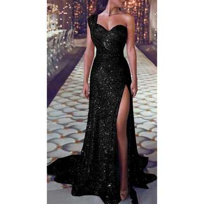 Women Sequin Dress Prom women Sexy Party Gold Sundress Ladies V Neck Dress Abiye Gece Elbisesi