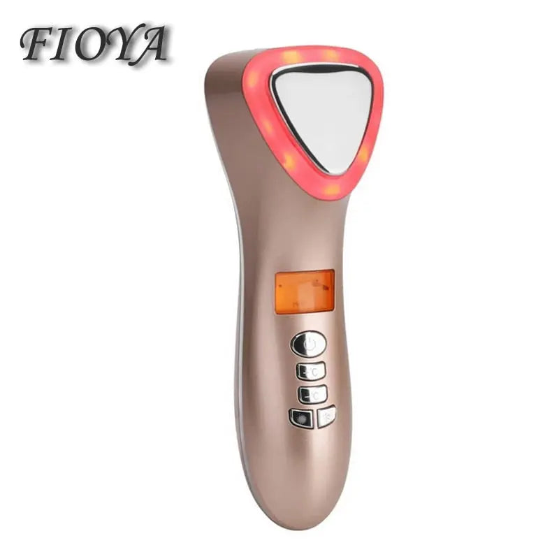 Ultrasonic Cryotherapy LED Hot Cold Hammer Facial Lifting Vibration Massager Face Body Spa Import Export Ion Beauty Equipment - The Grace