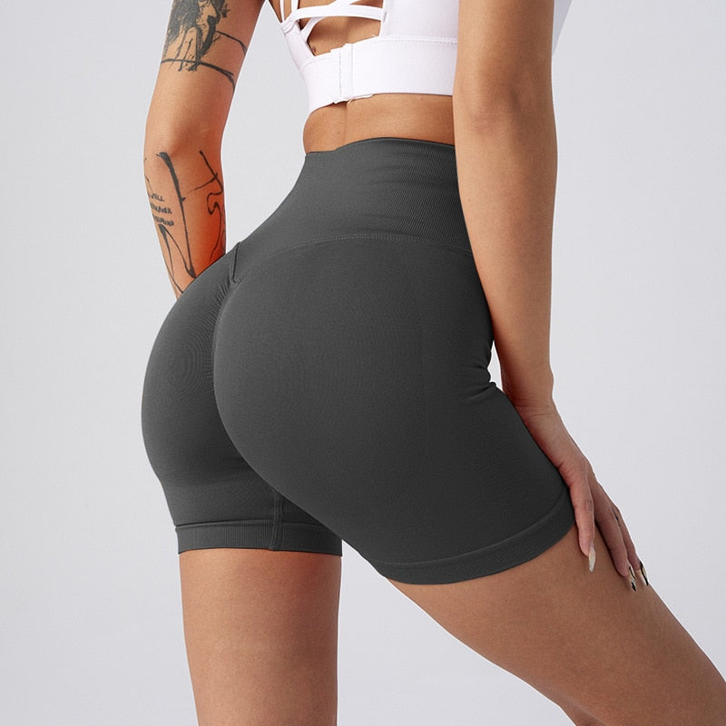 Seamless Hip Lift Yoga Shorts - The Grace