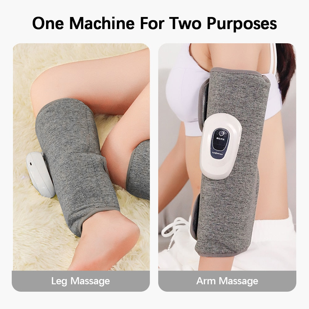 Smart Leg Massage 3 Modes Vibration Leg Air Compression Massager Wireless Electric Air Compress Foot Air Pressure Massage - The Grace