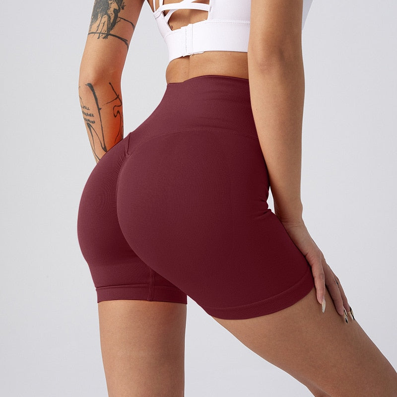 Seamless Hip Lift Yoga Shorts - The Grace