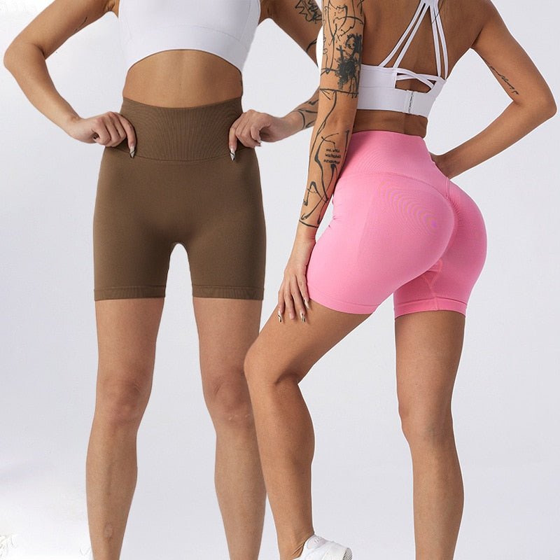 Seamless Hip Lift Yoga Shorts - The Grace