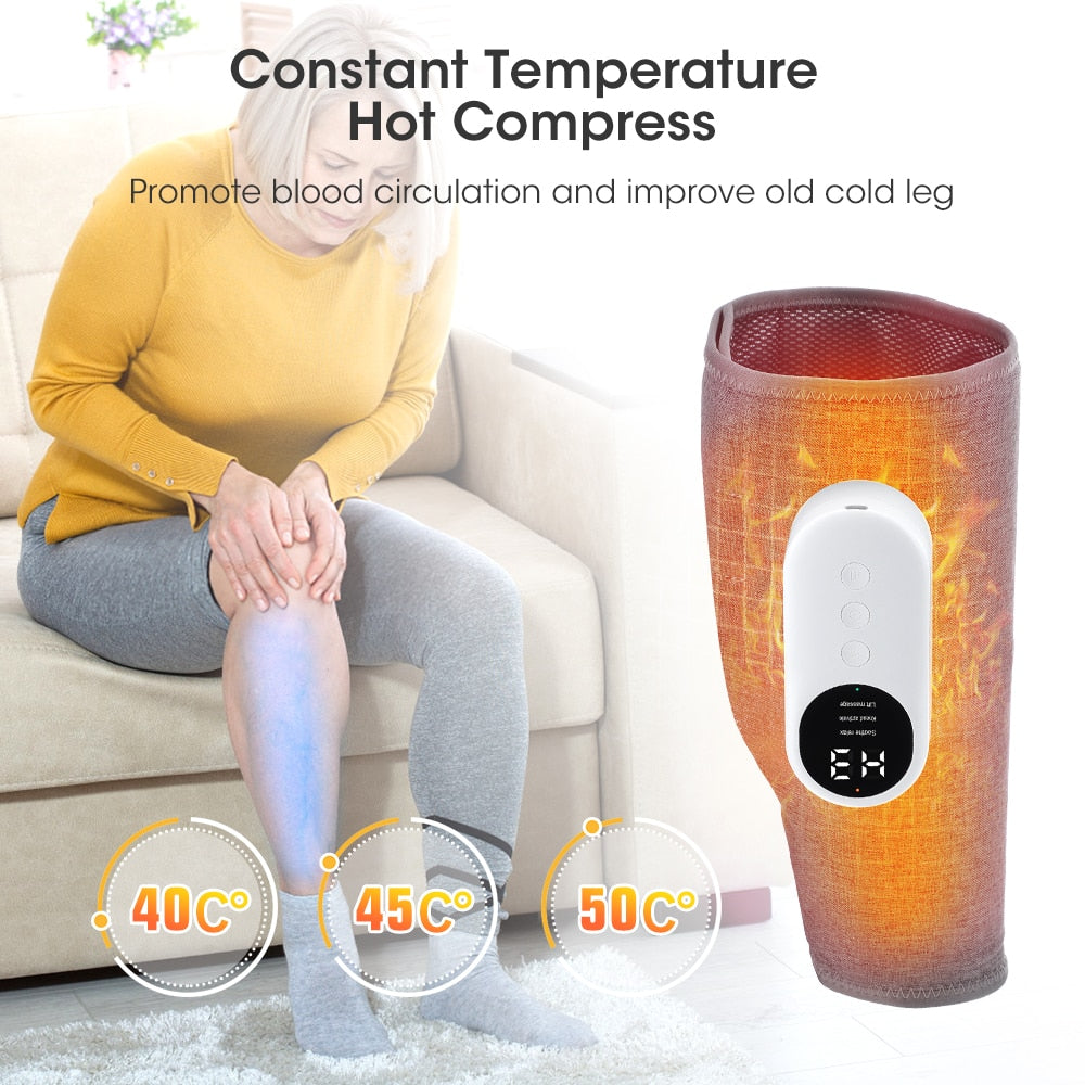 Smart Leg Massage 3 Modes Vibration Leg Air Compression Massager Wireless Electric Air Compress Foot Air Pressure Massage - The Grace