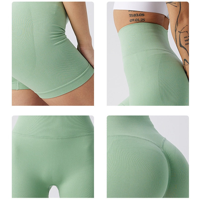 Seamless Hip Lift Yoga Shorts - The Grace