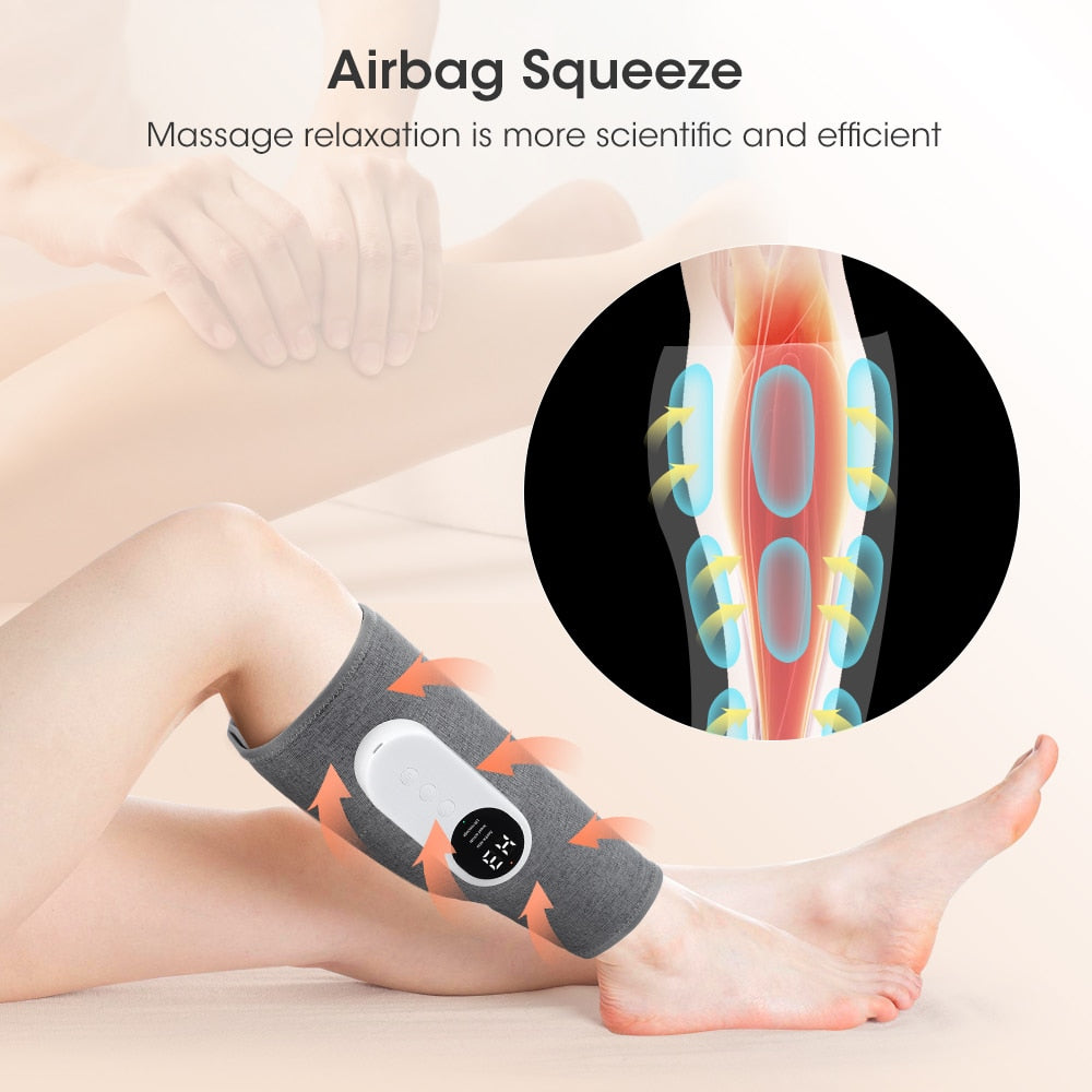 Smart Leg Massage 3 Modes Vibration Leg Air Compression Massager Wireless Electric Air Compress Foot Air Pressure Massage - The Grace