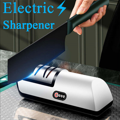 USB Rechargeable Electric Knife Sharpener Automatic Adjustable Kitchen Tool For Fast Sharpening Knives Scissors And Grinders Gadgets - The Grace