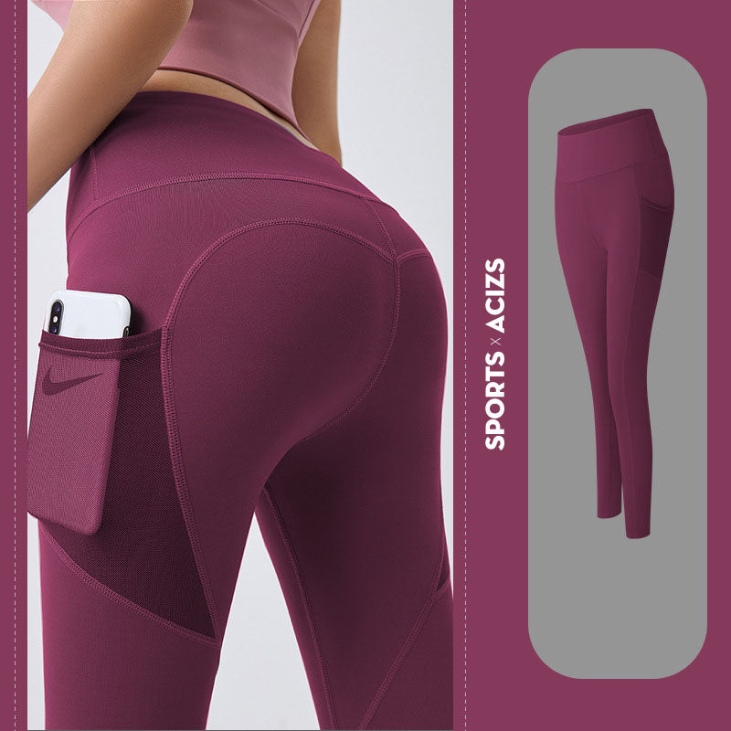 Yoga Pants Women With Pocket Leggings Sport Girl Gym Leggings Women Tummy Control Jogging Tights Female Fitness Pants - The Grace