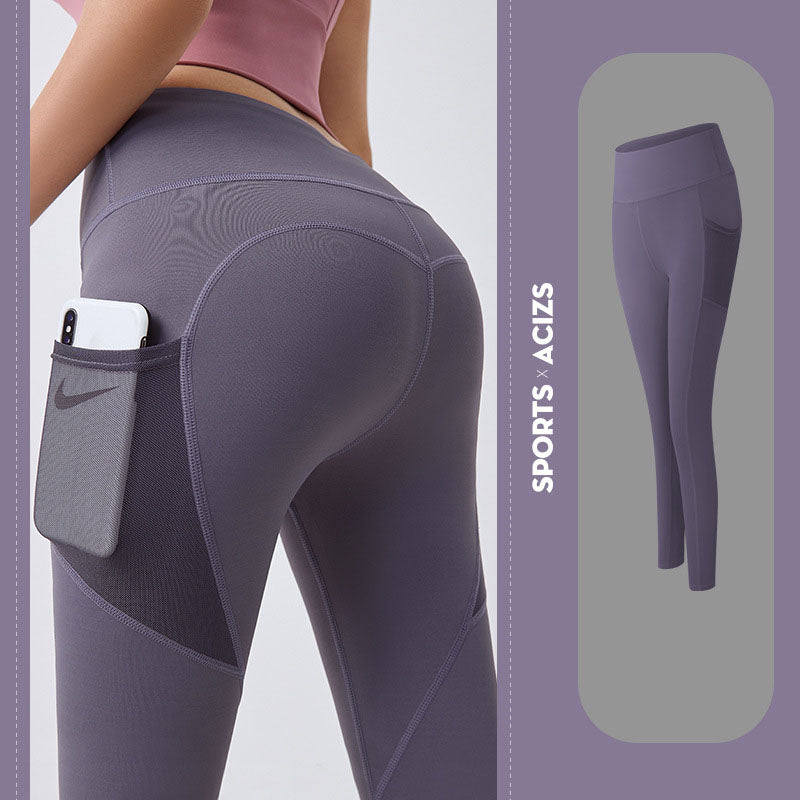 Yoga Pants Women With Pocket Leggings Sport Girl Gym Leggings Women Tummy Control Jogging Tights Female Fitness Pants - The Grace