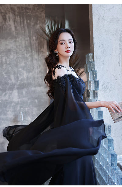 Black Evening Dress For Women With A High-end Feel - The Grace