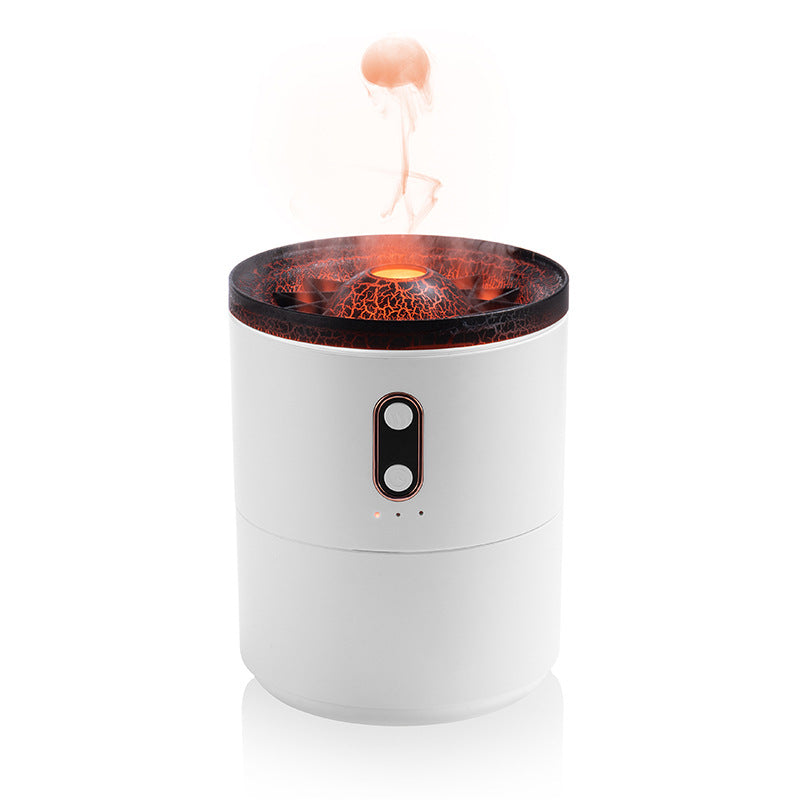 Volcanic Flame Aroma Essential Oil Diffuser USB Portable Jellyfish Air Humidifier Night Light Lamp Fragrance Humidifier - The Grace