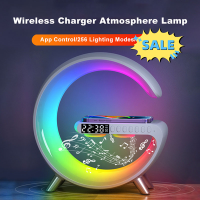 2023 New Intelligent LED Lamp Bluetooth Speake Wireless Charger Atmosphere Lamp App Control For Bedroom Home Decor - The Grace