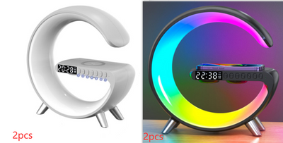 2023 New Intelligent LED Lamp Bluetooth Speake Wireless Charger Atmosphere Lamp App Control For Bedroom Home Decor - The Grace